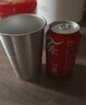 TJ不銹鋼304扎 啤酒杯 家用飲料杯 戶(hù)外野營(yíng) 速冷杯 日用漱口杯 不銹鋼銀色 500ml*5只 曬單實(shí)拍圖