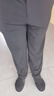 皮爾卡丹高檔桑蠶絲夏季薄款休閑褲男免燙彈力長褲子直筒商務西裝褲 黑色【刺繡虎頭】 薄款 32 【2尺5腰圍】 曬單實拍圖