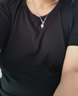 意芬（Arachne）莫代爾t恤女短袖修身顯瘦打底衫冰絲涼感夏季速干體恤純色上衣 魔力黑 2XL （建議131-150斤） 曬單實(shí)拍圖