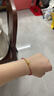 中國黃金CHINA GOLD小金豆黃金手鏈女足金情侶手繩七夕情人節(jié)禮物送女友老婆生日實用 足金相思豆編織手繩-女 曬單實拍圖