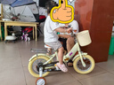 永久（FOREVER）永久兒童自行車(chē)永久自行車(chē)兒童 自行車(chē)3-6歲折疊自行車(chē)兒童單車(chē) 標(biāo)配黃|輻條輪+折疊+輔助輪+禮包 12寸|身高80-110cm 曬單實(shí)拍圖