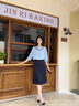 匆蒙夏季中長裙女職業(yè)正裝裙日常通勤酒店銀行接待高腰包臀短裙修身 曬單實拍圖