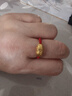 金奇貝黃金轉運珠999足金路路通手鏈本命年紅繩戒指男女情人節生日禮物 繩藝戒指【高品質(zhì)足金】 0.9-0.96克 曬單實(shí)拍圖