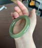 凈心石【七夕情人節(jié)禮物】和田玉淺青玉手鐲多口徑可選附送證書(shū)57-58mm 曬單實(shí)拍圖