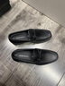 夢特嬌男鞋夏季新款潮流商務(wù)休閑皮鞋男軟底中年爸爸鞋英倫正裝鞋子男 棕色 【標(biāo)準(zhǔn)皮鞋碼】 41 (255mm) 曬單實拍圖