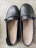 啄木鳥(niǎo)正品真皮春秋女鞋2025年平底真皮復古豆豆鞋防滑媽媽軟底淺口單鞋 黑色【牛筋底】 39 曬單實(shí)拍圖