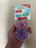 NUK德國智柔全硅膠安撫奶嘴0-6個月以上新生嬰兒防脹氣牙膠帶收納盒 粉/紫-智柔全硅膠 6-18個月  2個裝 曬單實(shí)拍圖