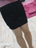 青衣麻相夏季女職業(yè)包裙包臀半身裙短裙工作裙力一步裙黑色群 短款(有安全KU) S(建議75-95斤) 曬單實(shí)拍圖