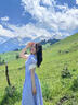 蕓蕁裙子女夏季2025新款溫柔風(fēng)茶歇法式泡泡袖紫色收腰長裙氣質(zhì)感蕾絲 紫色 XL 曬單實(shí)拍圖