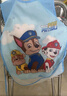 汪汪隊立大功（PAW PATROL）兒童罩衣防水畫(huà)畫(huà)衣圍裙吃飯圍兜無(wú)袖幼兒園反穿衣A1173藍色 M 曬單實(shí)拍圖