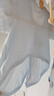 貝瑞加（Babyprints）嬰兒半背衣2件裝新生兒和尚服男女寶寶夏季純棉短袖上衣薄款 藍(lán)59 曬單實(shí)拍圖