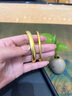筱惠古法傳承金包銀泥鰍背手鐲女款實(shí)心寬面素圈手環(huán)999黃金色手鐲子 7毫米泥鰍背手鐲56圈口-總重約30克 包金3克 曬單實(shí)拍圖