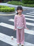 女童韓系穿搭春裝2025新款兒童洋氣炸街衛(wèi)衣套裝女大童春秋運(yùn)動服 粉色 150 曬單實(shí)拍圖
