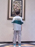 G.DUCKKIDS童裝男童套裝夏裝新款兒童夏季套裝男大童休閑運(yùn)動服裝小學(xué)生衣服 墨綠色 140 建議130-140cm9-10歲 曬單實拍圖