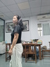 浪莎慵懶夏日清爽涼涼奶芙褲女夏季高腰薄款休閑百搭小個子九分闊腿褲 曬單實拍圖