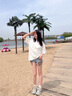 CAMILA KSENIA老爹鞋女2025新款百搭夏季增高阿甘鞋跑步系帶休閑網(wǎng)面透氣運動鞋 藍灰色 36 曬單實拍圖