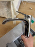 漢斯格雅（Hansgrohe）面盆龍頭薇怡斯冷熱水單孔洗臉臺盆龍頭帶提拉落水矩形 鍍鉻銀75020007 曬單實拍圖