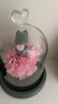 Cat&Rose永生花貓咪禮盒送女友情人節生日圣誕禮物結婚送閨蜜玫瑰花玻璃罩 曬單實(shí)拍圖