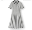 森馬（Semir）[商場(chǎng)同款]連衣裙女撞色polo領(lǐng)夏季2025學(xué)院風(fēng)百褶裙101325114051 曬單實(shí)拍圖
