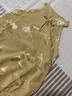 G.DUCKKIDS小黃鴨童裝嬰兒連體衣夏季新款中國(guó)風(fēng)周歲禮服女寶寶無(wú)袖夏裝爬服 黃色 73cm 建議3-6個(gè)月12-16斤 曬單實(shí)拍圖