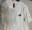 adidas情侶休閑純棉上衣圓領短袖T恤男女夏季阿迪達斯官方輕運動 米白 2XS 曬單實拍圖
