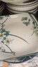 釉下彩中式簡(jiǎn)約水仙花家用陶瓷創(chuàng  )意高檔如意方盤(pán)異型陶瓷盤(pán)子套裝 對角8.5英寸水仙花方盤(pán)【2個(gè)裝】 曬單實(shí)拍圖