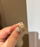 瑞諾黃金中古四葉草戒指女足金999復(fù)古鑲嵌鉆稀奇生日禮物送女友 勿拍/精美包裝定金 曬單實拍圖