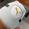 彪馬（PUMA）【德訓(xùn)鞋】薄底T頭鞋男女復(fù)古足球風(fēng)休閑板鞋CLUB397450 灰色-深綠色-金色-03 41 曬單實(shí)拍圖