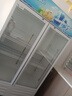 白雪雅竹展示柜冷藏大容量飲料柜冰柜商用保鮮柜超市玻璃門冰箱立式啤酒柜 大雙門【直冷藍白】1200*550*2000mm 曬單實拍圖