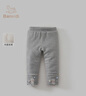 班喜迪女童打底褲秋冬款2025新款洋氣寶寶夾棉棉褲冬裝兒童外穿休閑褲子 灰色 90 cm 曬單實(shí)拍圖