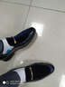 YDL 新款春季男士英倫皮鞋金絲絨 漆皮一腳蹬尖頭小皮鞋男韓版夜店發(fā)型師潮男鞋 個(gè)性款 藍色(普通款) 43 曬單實(shí)拍圖