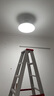美的（Midea）風(fēng)扇燈餐廳吊扇燈led臥室燈隱形扇葉遙控三防燈具熟睡風(fēng)包安裝 曬單實(shí)拍圖