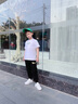 馬克華菲兒童休閑褲2025秋季新款男童時尚運(yùn)動衛(wèi)褲男孩潮 m悠閑鯊K黑 160 曬單實拍圖