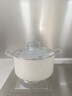 KIWICOO德國有鈦湯鍋不粘鍋家用雙耳蒸煮鍋煲湯鍋電磁爐燃?xì)庠钔ㄓ弥笾噱?鈦陶瓷【0涂層】湯鍋 24cm 曬單實拍圖