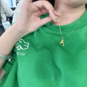 老廟黃金吊墜馬上有錢(qián)流蘇吊墜項鏈女款首飾送女友送老婆生日禮物 小馬流蘇吊墜約1.2g+項鏈+禮盒 曬單實(shí)拍圖