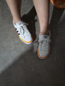 adidas NIZZA PLATFORM厚底增高運動(dòng)帆布鞋男女阿迪達斯三葉草 白色/黑色/日光黃   35.5 曬單實(shí)拍圖