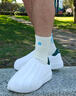 三葉草（Adidas） AdiFom Superstar 黑白 貝殼頭洞洞鞋 休閑鞋 運動鞋 男鞋 女鞋 IF6182 39 曬單實拍圖