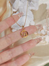 老鳳祥黃金項鏈女四葉草足金吊墜純金項鏈女生日禮物送女友老婆2025新款 四葉草足金吊墜+18K金鏈+久伴鐘愛(ài)禮盒 曬單實(shí)拍圖