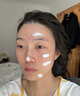 韓方五谷素顏霜男女遮瑕痘印黑眼圈美白提亮防水汗隔離霜防曬三合一SPF50+ 曬單實(shí)拍圖