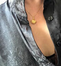 中國黃金（CHINA GOLD）黃金小杏運項鏈女款百搭足金小裙子吊墜節(jié)日生日禮物送女友愛人 小杏運吊墜【配S925鏈】約2.8g 曬單實拍圖