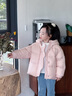 巴拉巴拉balaOne兒童羽絨服男童女童冬連帽外套保暖寶寶三防2025 粉色小兔61314-白鴨絨 120 充絨量84g 曬單實(shí)拍圖