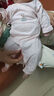 貝瑞加（Babyprints）寶寶連體衣2件裝新生兒蝴蝶衣系帶純棉四季款長袖內(nèi)衣 黃66 曬單實拍圖