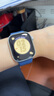Apple/蘋果 Watch Series 10 智能手表GPS款42毫米銀色鋁金屬表殼丹寧色運動型表帶S/M MX1J3CH/B 曬單實拍圖