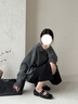 妙麗（Millies）品牌復(fù)古芭蕾風瑪麗珍鞋女內(nèi)增高小皮鞋2025夏季新款百搭休閑單鞋 黑色 36 (230mm)  標準碼 曬單實拍圖