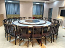 盟勵酒店電動(dòng)餐桌大圓桌新中式實(shí)木內嵌巖板桌子飯店會(huì )所包廂火鍋桌 3.0米電動(dòng)轉盤(pán)+19張A款或C款 曬單實(shí)拍圖