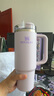 STANLEY巨無霸吸管杯水杯杯子大容量不銹鋼保溫杯辦公車載887ML-香蘭紫 曬單實(shí)拍圖