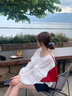 Muuluu party包絲光緞面信箋托特包紅色送女友結(jié)婚七夕禮物單肩腋下包 復(fù)古紅 曬單實(shí)拍圖