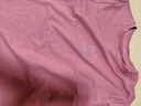 betu百圖女裝簡(jiǎn)約圓領(lǐng)愛(ài)心字母刺繡短袖T恤女2202T19 玫紅 M 曬單實(shí)拍圖