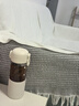恩爾美（nRMEi）玻璃水杯女辦公室刻度杯子高顏值吸管孕婦產(chǎn)婦專(zhuān)用耐熱便攜杯子 米色450ML【圓形提手+三件套】 曬單實(shí)拍圖