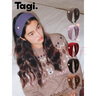 Tagi.寬邊針織珍珠發(fā)箍女高顱頂高級感時尚頭飾百搭 芝麻灰 曬單實(shí)拍圖